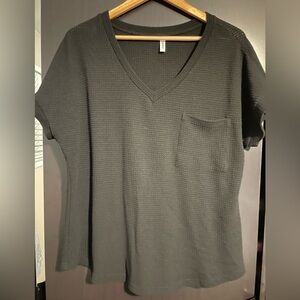 Dokotoo - Black V-Neck Women's Top